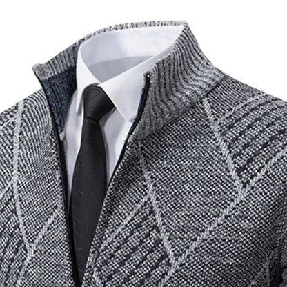 Hardfell | stylish zipper knit sweater for men (italian design)