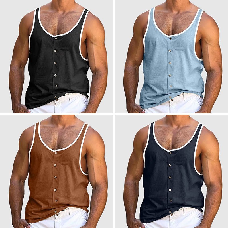 Hardfell | Tailors Buttoned tank top