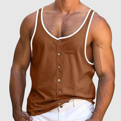Hardfell | Tailors Buttoned tank top