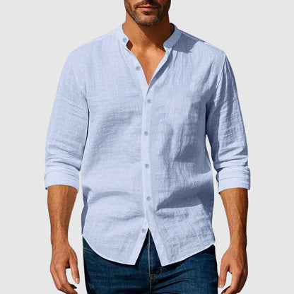 Hardfell | Tailors Henley linen shirt
