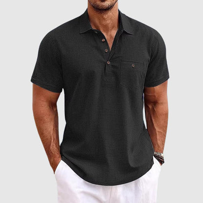 Hardfell | Tailors linen polo shirt