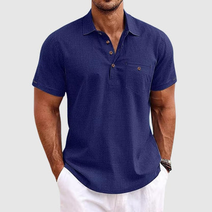Hardfell | Tailors linen polo shirt