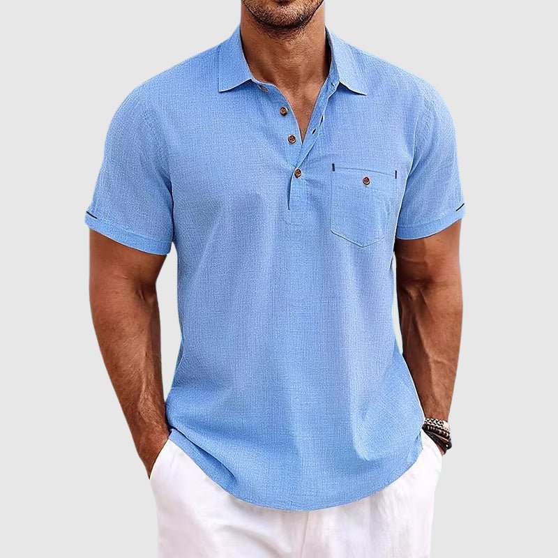 Hardfell | Tailors linen polo shirt