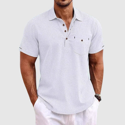 Hardfell | Tailors linen polo shirt