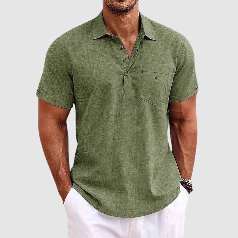 Hardfell | Tailors linen polo shirt