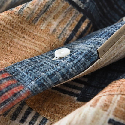 Hardfell | Tailors shirt in patchwork design