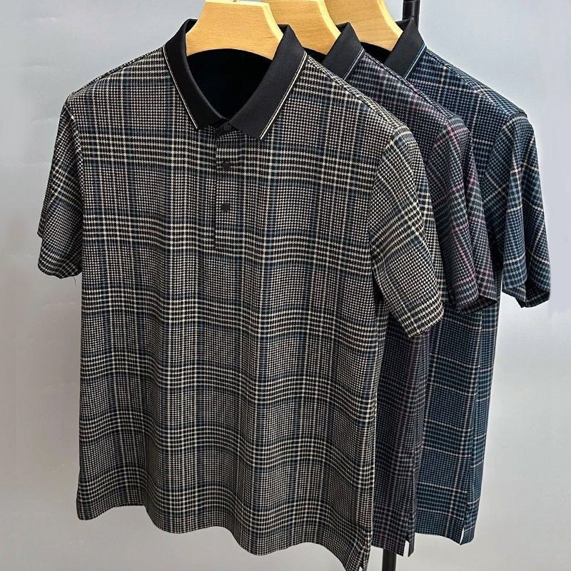 Hardfell | Tailors plaid polo shirt