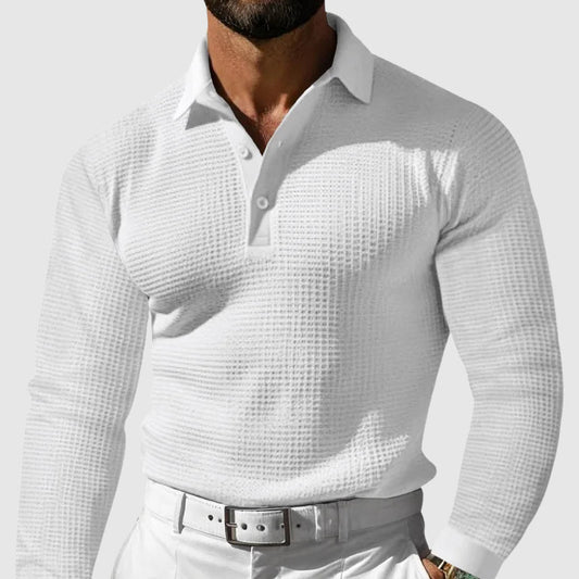 Hardfell | Tailors waffle polo shirt