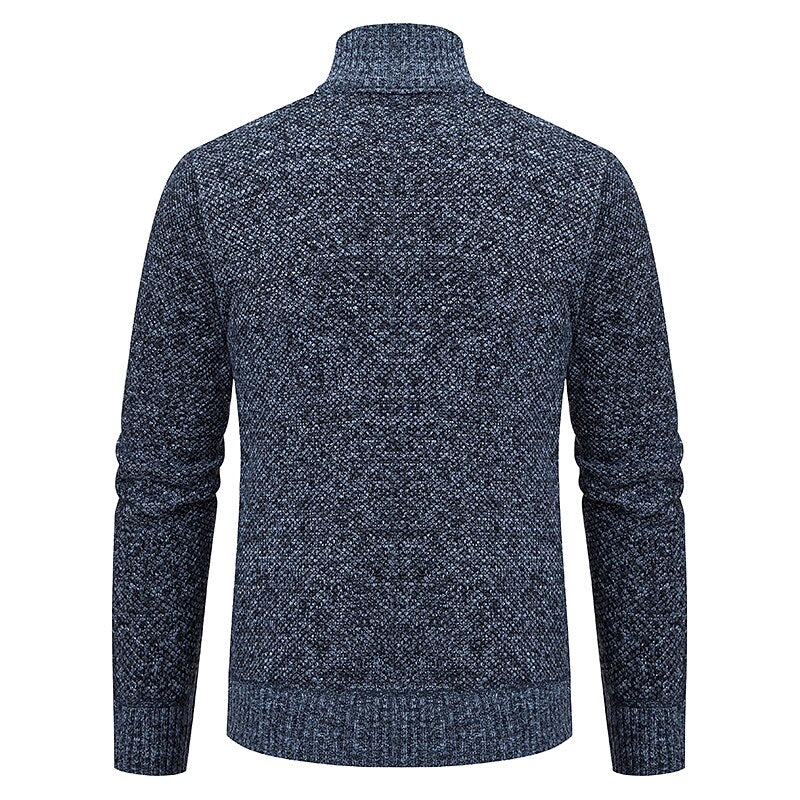 Hardfell | stylish zipper knit sweater for men (italian design)