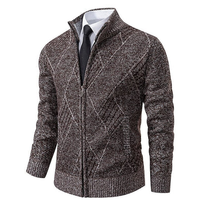 Hardfell | Stylish zipper knit sweater for men (Italian design)