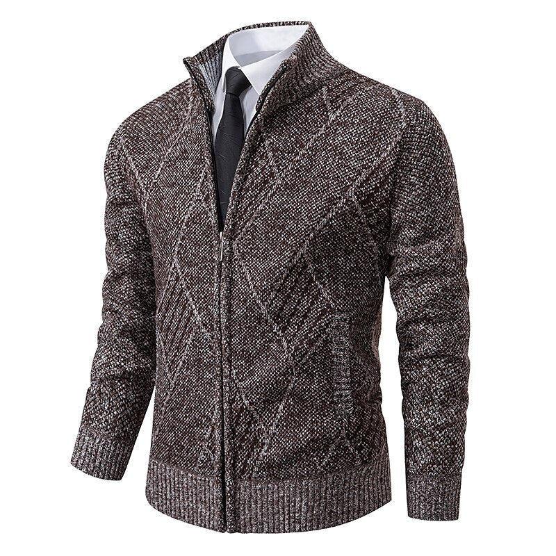 Hardfell | stylish zipper knit sweater for men (italian design)