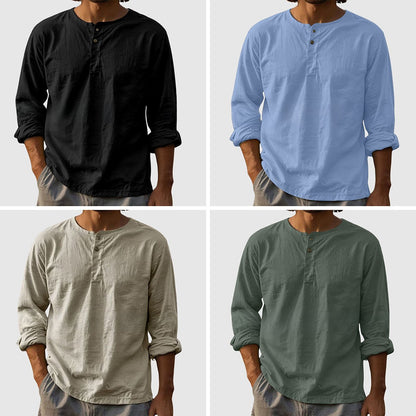 Hardfell | Rains Sandstone Classic Henley Shirt