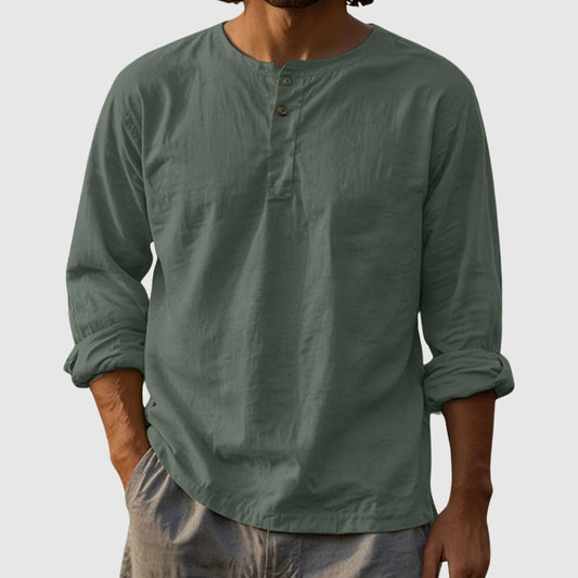 Hardfell | Rains Sandstone Classic Henley Shirt