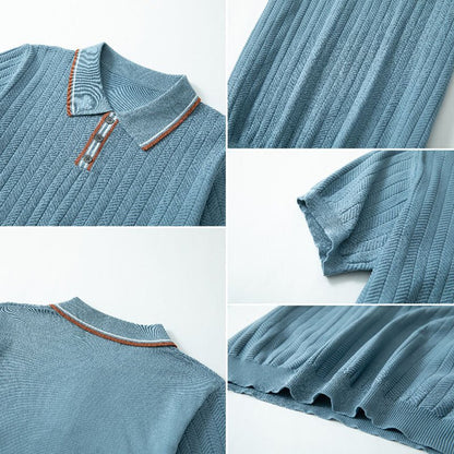 Hardfell | Duval knitted polo shirt