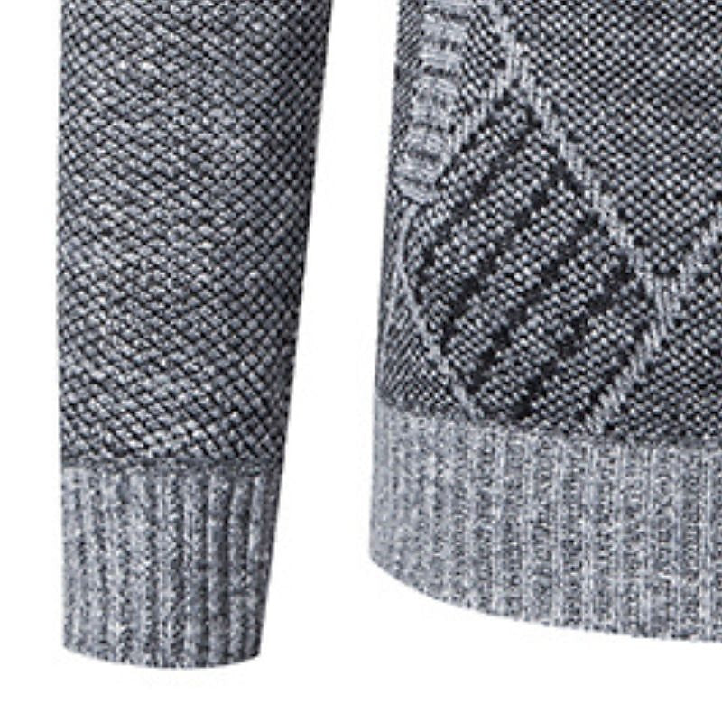 Hardfell | Stylish zipper knit sweater for men (Italian design)