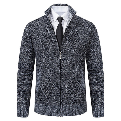 Hardfell | Stylish zipper knit sweater for men (Italian design)